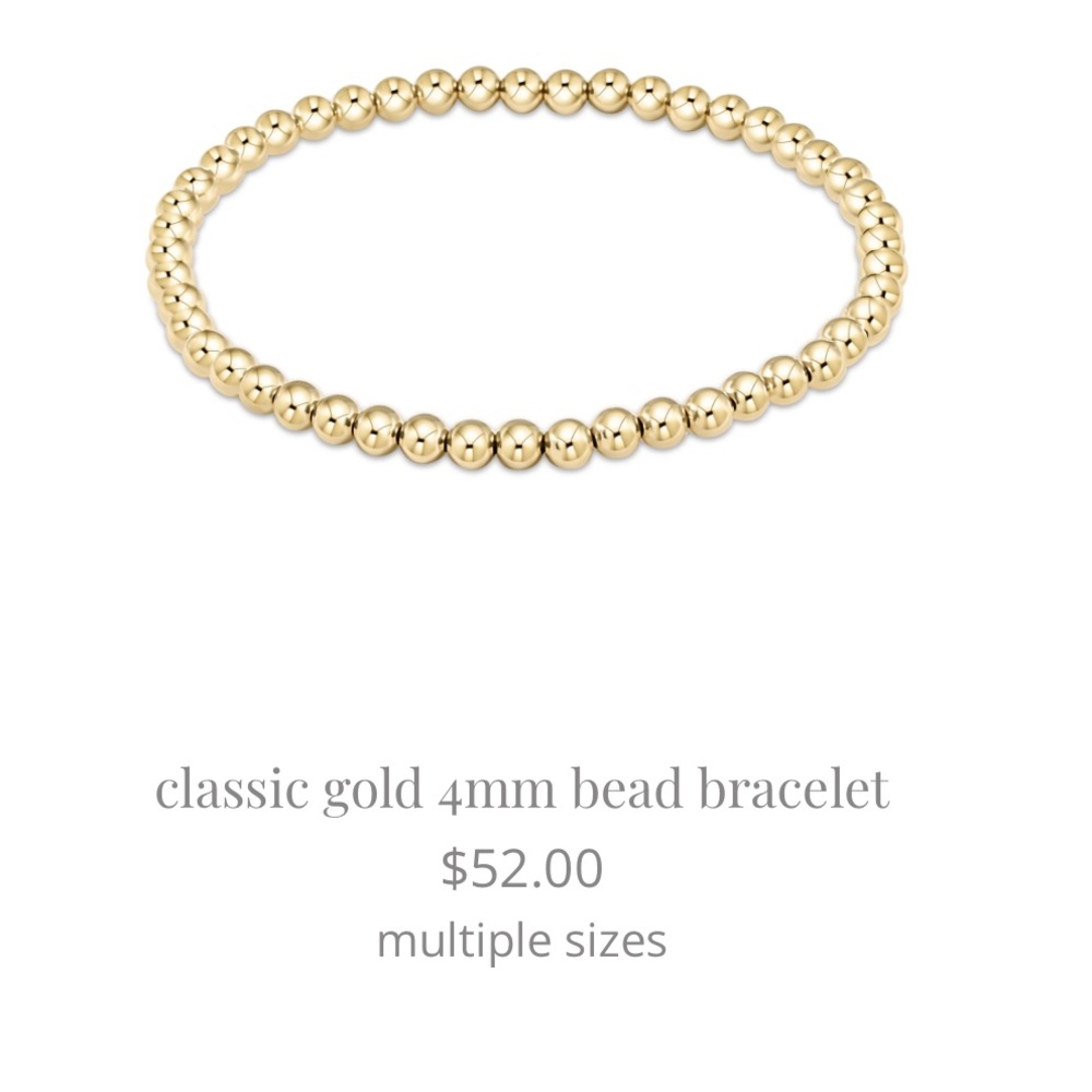 Classic Gold Bead Bracelet